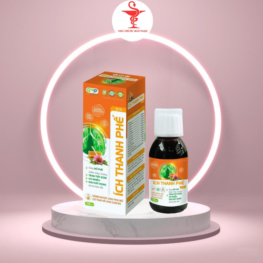 Siro Ích Thanh Phế (lọ 100ml) bổ phế, giảm ho, giảm đờm, khản tiếng, viêm họng