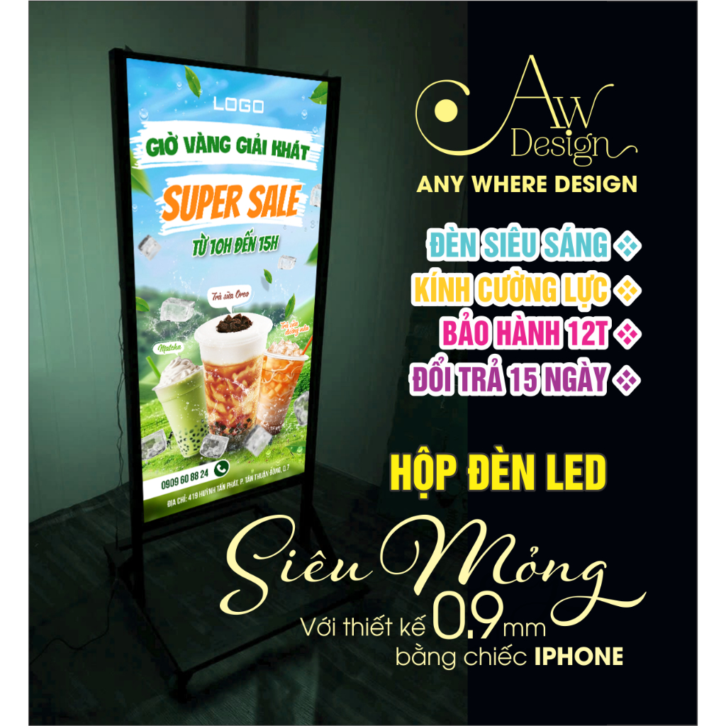 HỘP ĐÈN SIÊU MỎNG - 60X120