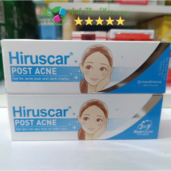 HIRUSCAR Post Acne Tuýp 10g - Gel chăm sóc sẹo mụn và mụn thâm