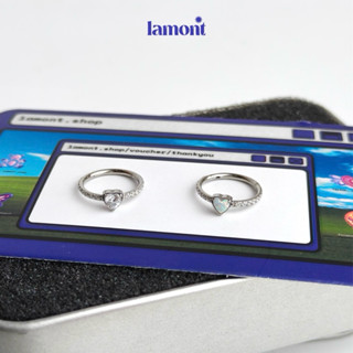 Khuyên Titan Vòng Đá Trái Tim • Lamontshop