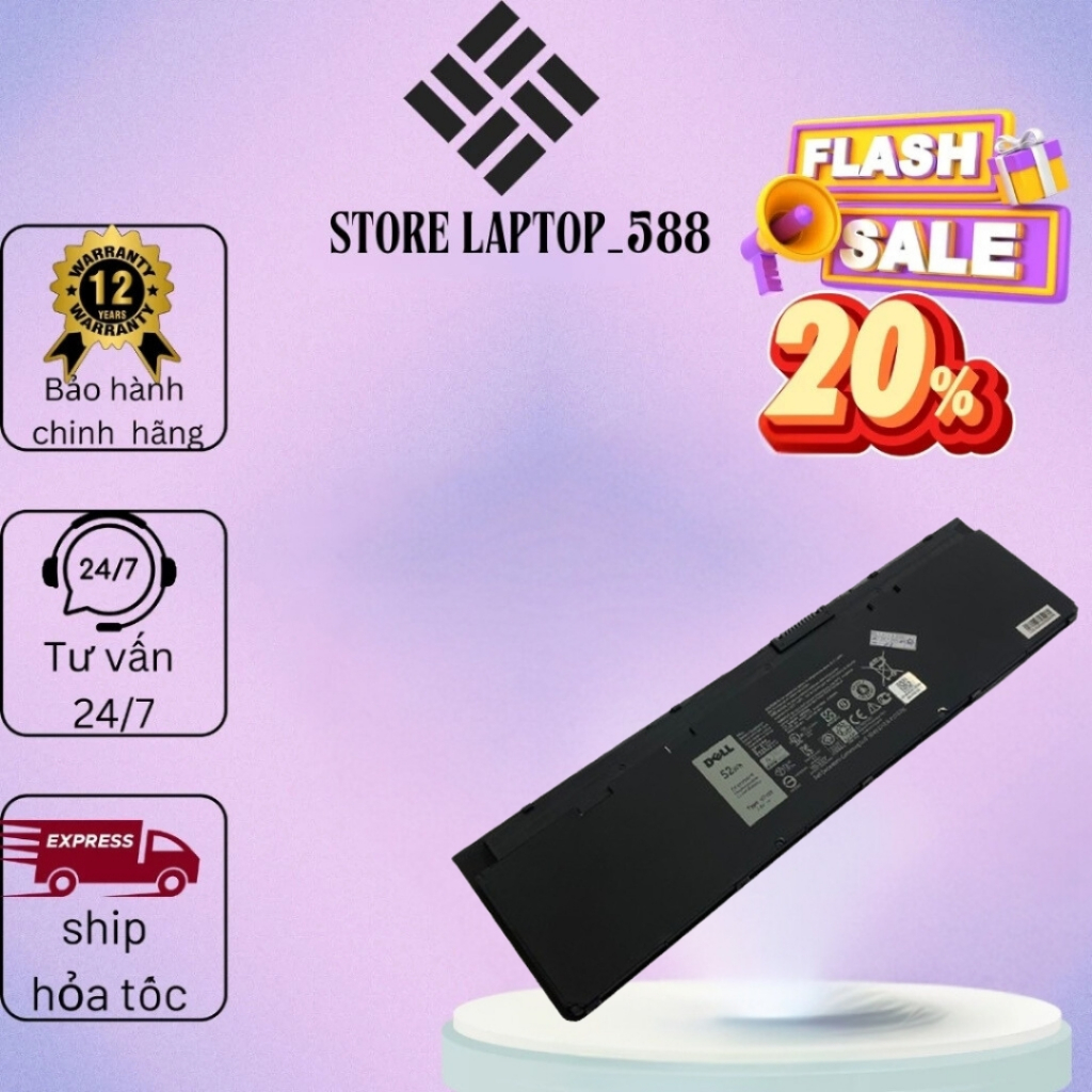 ⚡[Pin Zin]⚡ Pin laptop Dell Latitude 12 7000 E7240 E7250 E7240 VFV59
