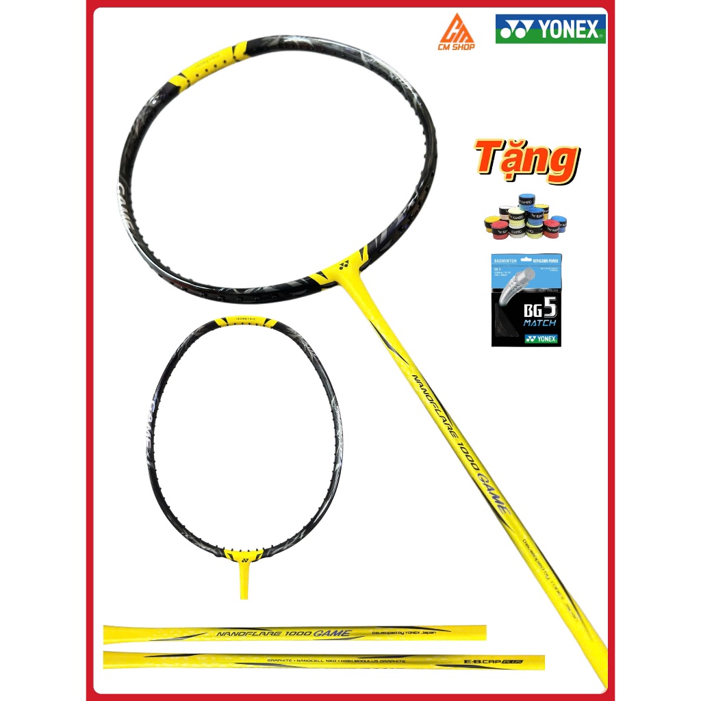 Vợt Yonex nanoflare 1000 game( CHƯA ĐAN LƯỚI) - Hàng Chính Hãng