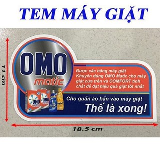 Tem OMO Dán Máy Giặt