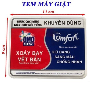 Tem OMO Dán Máy Giặt