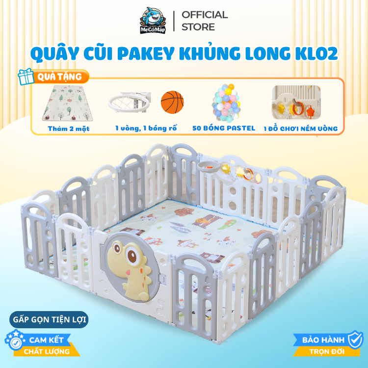 Quây Cũi Cho Bé Tặng Bóng- Thảm- Bóng Rổ Mẫu Mới 2026, Quây Cũi Nhựa Gấp Gọn Dùng Mọi Loại Sàn, Bảo Hành Trọn Đời