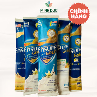 100 Gói Sữa Ensure gold hương Vani, ít ngọt, cà phê, hạnh nhân (ăn chay), lúa mạch 60.6g