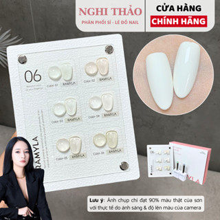 Set sơn gel trắng RAMYLA 6 màu Nghi Thảo