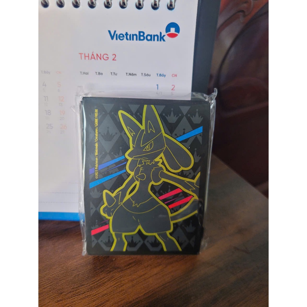 Bọc bài Pokemon - Crown Zenith Lucario Card Sleeves - chính hãng Nintendo
