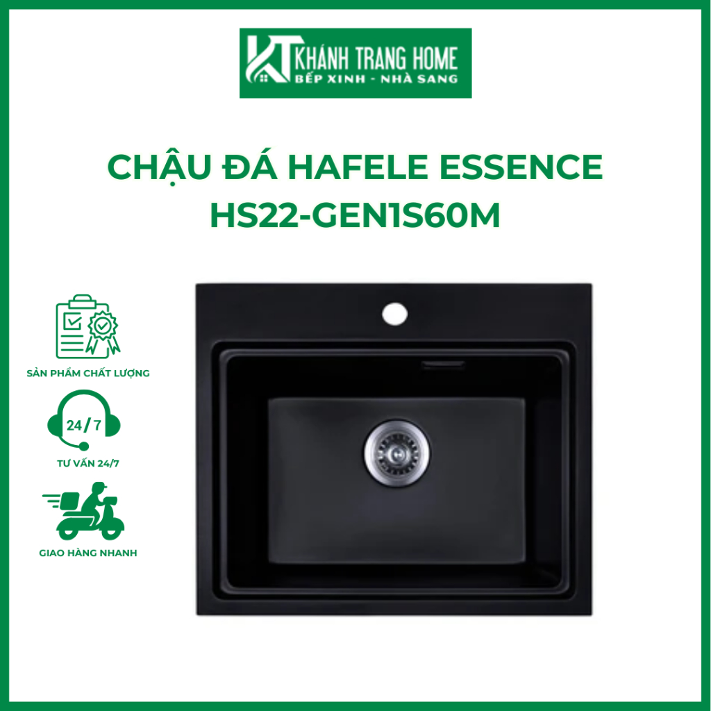 Chậu đá HAFEL ESSENCE HS22-GEN1S60M - Khánh Trang Home