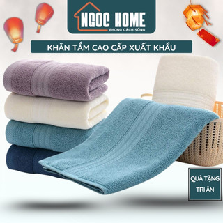  Khăn tắm cotton cao cấp xuất khẩu Mỹ thấm hút tốt không đổ lông không ra màu NGỌC HOME - KT 