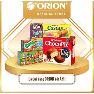 Hộp quà Tết Orion An 1 703,6G, An 2 105,6G, An 3 1204,6.4g ( Tết 2025 kèm túi)
