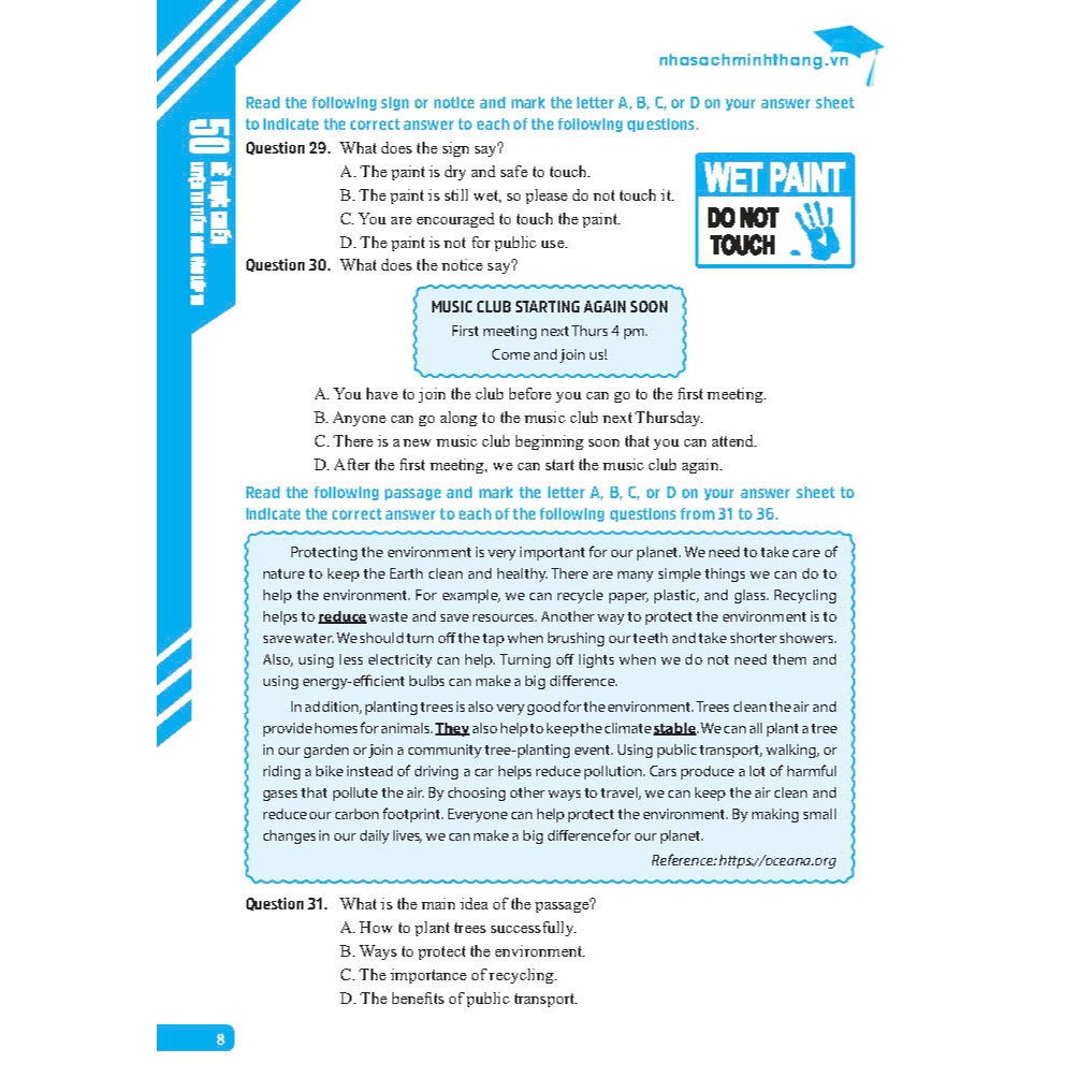 Sách - 50 Đề thực chiến luyện thi Tiếng Anh vào lớp 10 (có đáp án) | BigBuy360 - bigbuy360.vn