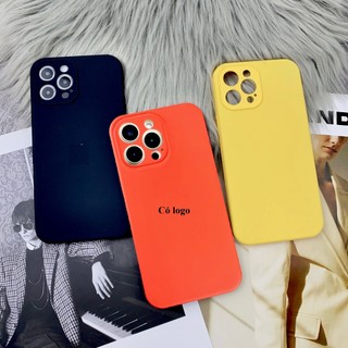 Ốp Iphone xoá bụi bẩn Màu Đen/Cam/Vàng Full Viền Bảo Vệ Camera 6/7/8s/Plus/X/Xr/Xs/Xxm/11/12/13/14/15/16/Pro/Promax/Plus