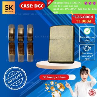 Case Zippo Đẹp, Độc (H-0DGC) Chất liệu Đồng Thau (Không Bao Gồm Nhiên Liệu)