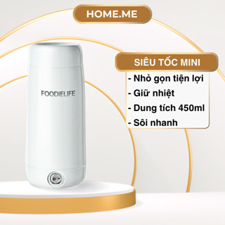 Bình đun nước siêu tốc mini du lịch 450ml, giữ nhiệt đun sôi, pha sữa pha trà, bảo hành 6 tháng