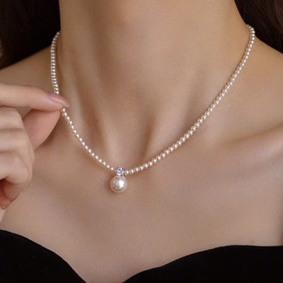 Dây Chuyền Ngọc Trai 4ly Đính Mặt Bạc 925 Tròn 11ly Tinh Tế, Sang Trọng - Ngọc Trai Trường Thịnh