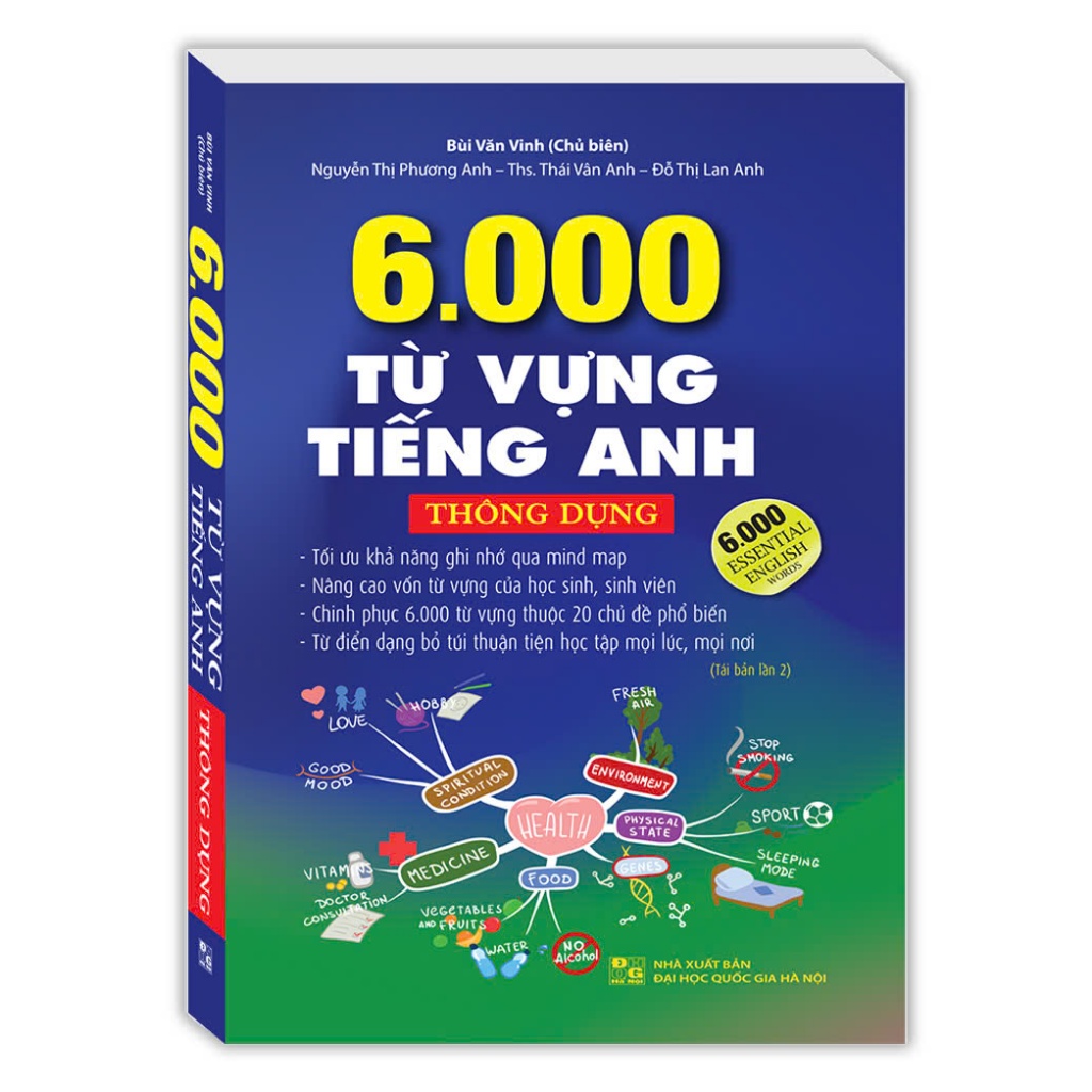 Sách - 6000 từ vựng tiếng Anh thông dụng (bìa mềm, 20 chủ đề phổ biến)