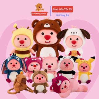  Gấu Bông Loopy Pororo Friend Hải Ly Hồng Đồ Chơi Nhân Vật Hoạt Hình Gấu Bông Hama 