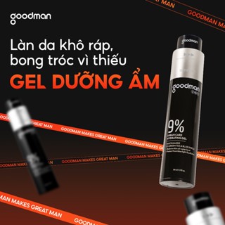  Gel dưỡng ẩm kiềm dầu GOODMAN với 9% Niacinamide Trà xanh và phức hợp Blue Shield dành cho nam 