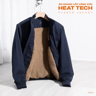 Áo khoác lót lông cừu nam URBAN cổ đứng mũ tháo rời vải gió chống gió cản nước giữ ấm tốt NO. 22124