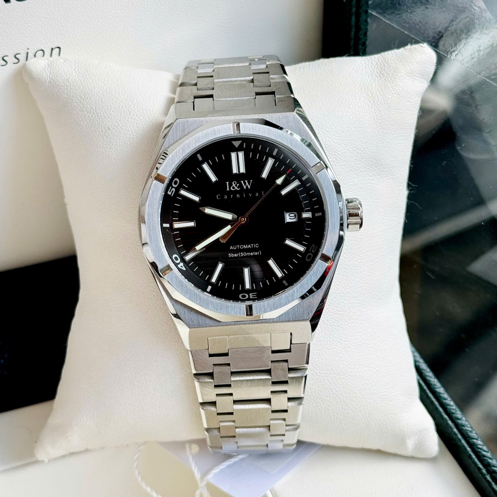 Đồng hồ nam chính hãng IW CARNIVAL IW711G-4 Kính chống xước,Chống nước ,Bảo hành 24 tháng,Máy cơ (Au