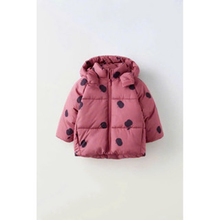  Áo phao Zara quả táo cho bé gái 