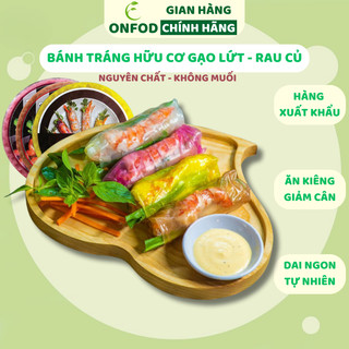  Bánh tráng cuốn gỏi cuốn healthy eatclean ONFOD bánh tráng gạo lứt ăn kiêng giảm cân 