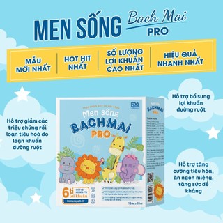 Men sống bạch mai Pro [hộp 15 ống date 2027]
