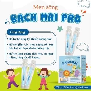 Men sống bạch mai Pro [hộp 15 ống date 2027]
