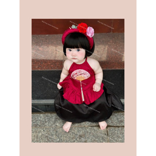 Set Yếm Thị Màu kèm bườm cho bé gái 2025(Nhà may Xuka handmade)