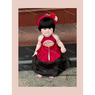 Set Yếm Thị Màu kèm bườm cho bé gái 2025(Nhà may Xuka handmade)