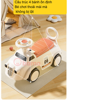Xe chòi chân 4 bánh tự cân bằng, xe chòi chân cho bé, CÓ ĐÈN NHẠC, cho bé từ 1 - 5 tuổi, Obama