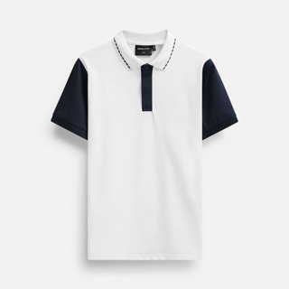 Áo Polo Nam Blue Placket Sleeves, Chất Vải Cá Sấu 4 Chiều Thoải Mái, PL0162, SOMEHOW