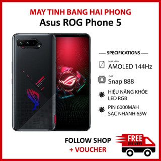Điện thoại ASUS ROG Phone 5 RAM 12/256GB chip Snapdragon 888 5G màn hình 144Hz