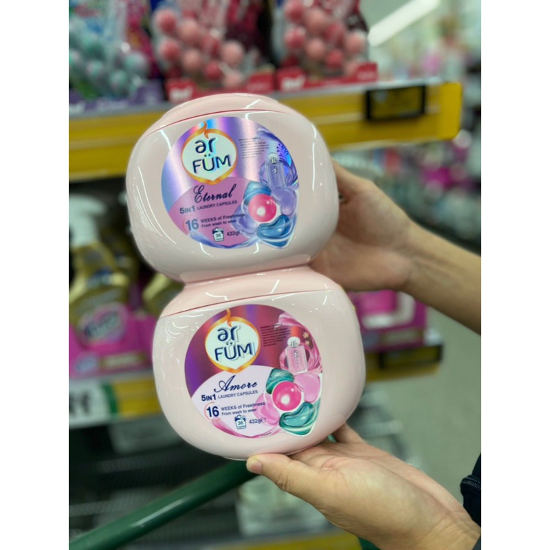 [Hàng nội địa Úc] Viên giặt xả arFUM 5 trong 1, tinh dầu nước hoa thơm lâu 16 tuần, khử khuẩn 99% - 