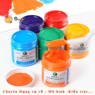 [ Tâm Tâm ] Màu Acrylic Maries, MARIE'S hủ 100ml , màu vẽ lên câvas , gỗ, Vải , mô hình ...