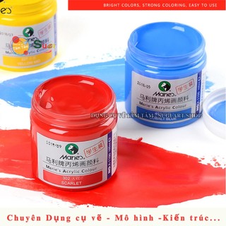 [ Tâm Tâm ] Màu Acrylic Maries, MARIE'S hủ 100ml , màu vẽ lên câvas , gỗ, Vải , mô hình ...