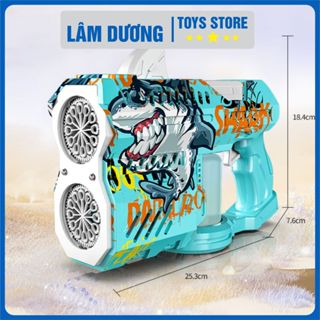  Súng Bắn Bong Bóng Xà Phòng Tự Động 24 Nòng Cỡ Lớn Có Đèn Có Nhạc Cho Bé - Súng Thổi Bong Bóng Lâm Dương Toys 