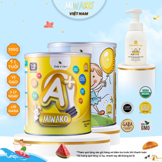 Sữa Công Thức Hạt Thực Vật Hữu Cơ Miwako Vị Gạo và Miwako A+ Vị Vani 700g - Miwako Việt Nam