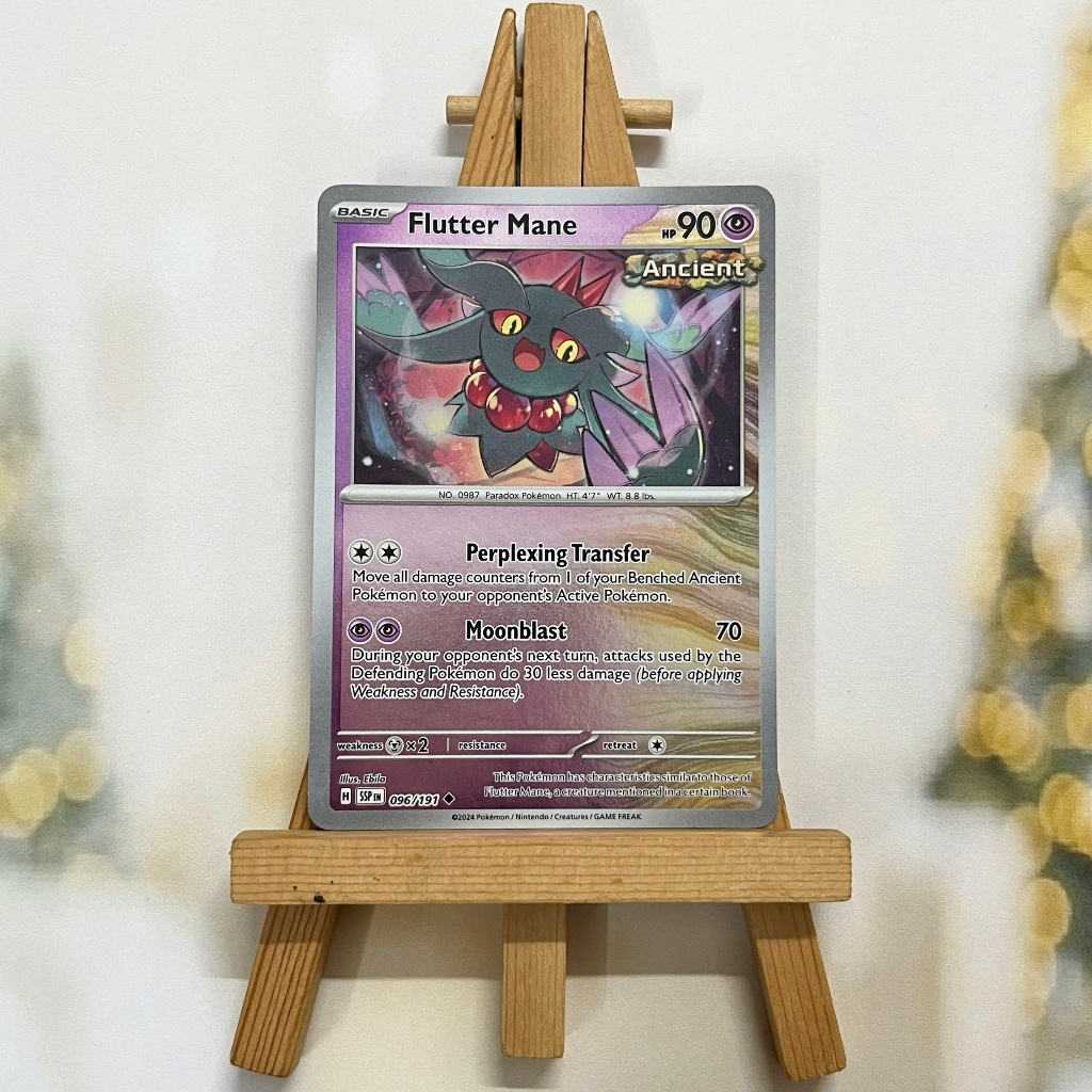 Thẻ hình Pokemon Flutter Mane 096/191 - Lá bài lẻ Surging Sparks Uncommon Reverse Holo tiếng Anh