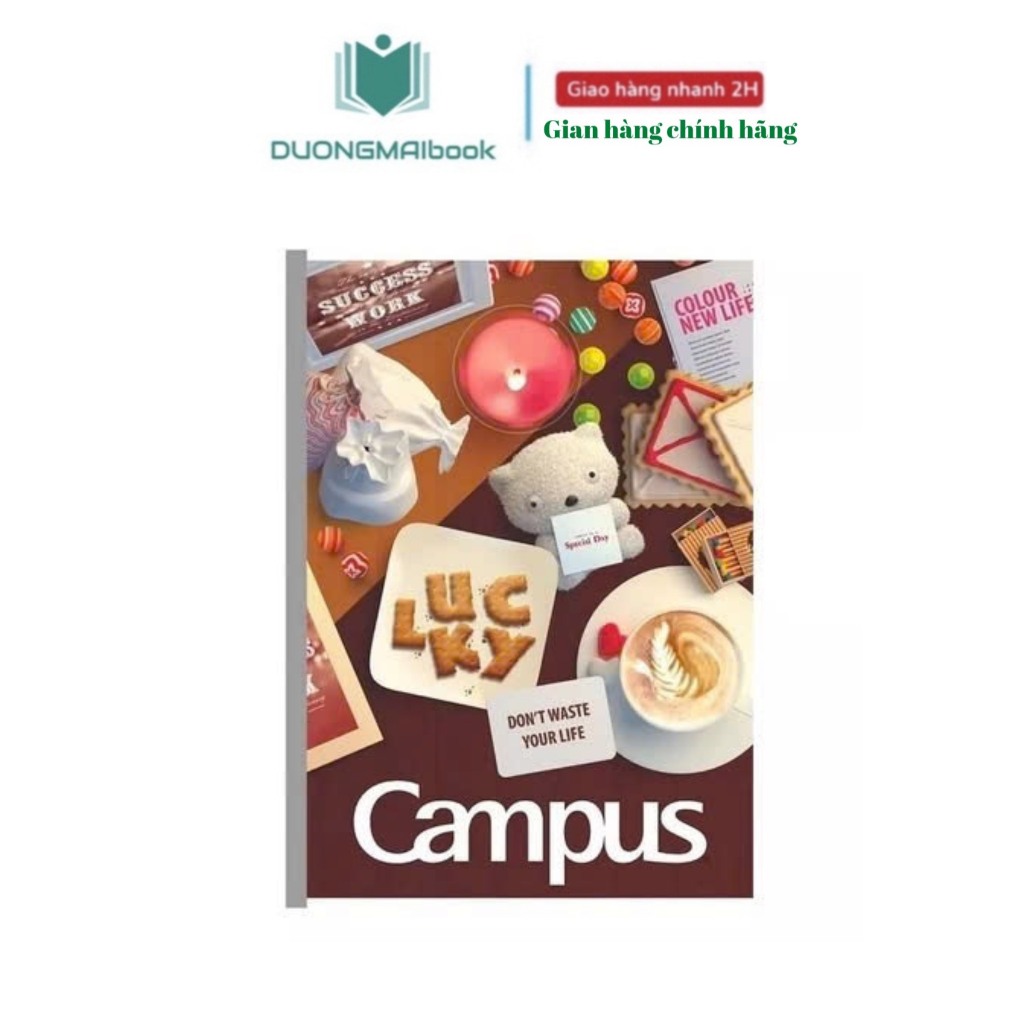 Vở kẻ ngang 120 trang Gift Campus - Shop giao bìa ngẫu nhiên