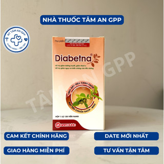Diabetna chính hãng - Hỗ trợ hạ và ổn định đường huyết, ngăn ngừa biến chứng - Lọ 120 viên⚡Date 2027