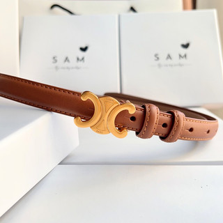 Thắt lưng nữ Celin bản nhỏ da thật 1.8cm, thắt lưng nữ hàng hiệu cao cấp