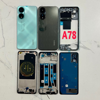 Vỏ bộ OPPO A78 zin hãng, hàng đẹp lên máy kèm khay sim cụm kính camera
