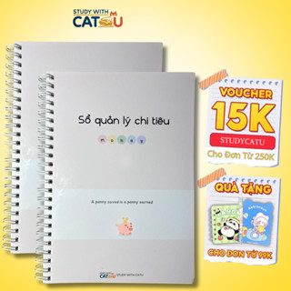 Sổ tay quản lý chi tiêu sổ tay chi tiêu cá nhân quản lý thu chi linh hoạt study with catu khổ A5