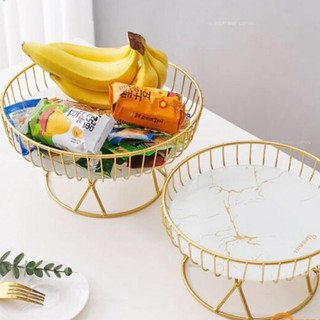  Khay đựng mạ vàng đựng hoa quả cao cấp decor trang trí 
