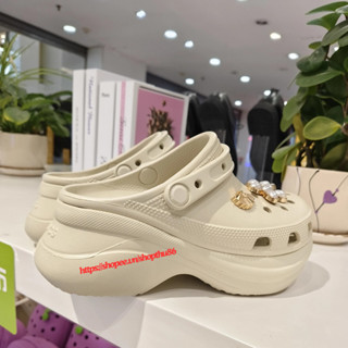 Dép sục nữ Crocs OMEN, độn đế 7cm tôn dáng, đúc nguyên khối, thời trang crocs mã A2