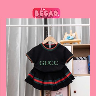 Sét váy bé gái GC chân vây xếp li siêu hot size 10-30kg B0011