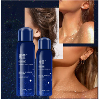 Xịt nhũ kim tuyến body tóc lấp lánh danh tiệc tùng, nhũ bắt sáng, xịt tóc lấp lánh, bột kim tuyến chai 150ml