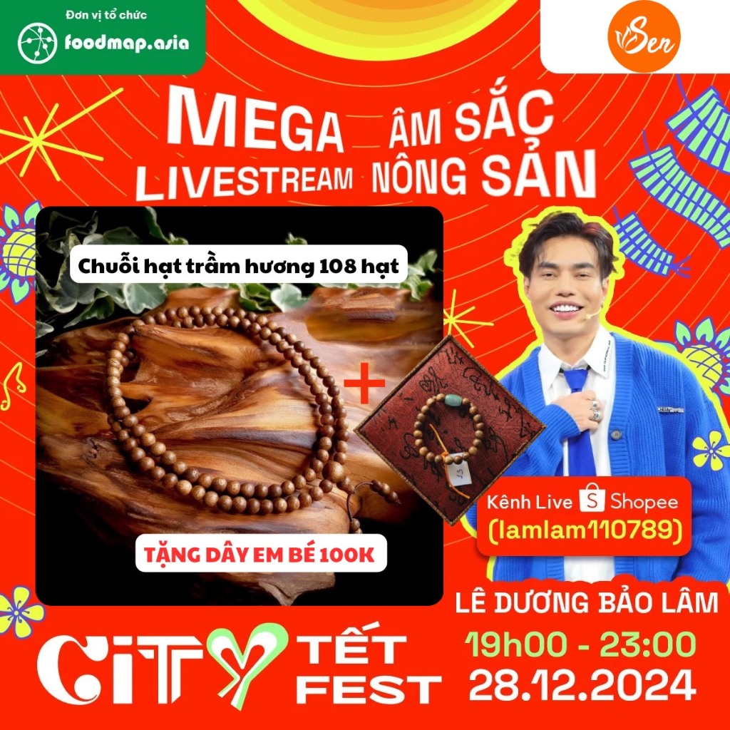 [TẶNG 1 DÂY EM BÉ 100K] Vòng tay Trầm Hương 108 hạt tự nhiên 108 hạt - (Trầm hương Búp Sen) Mẫu 33 -